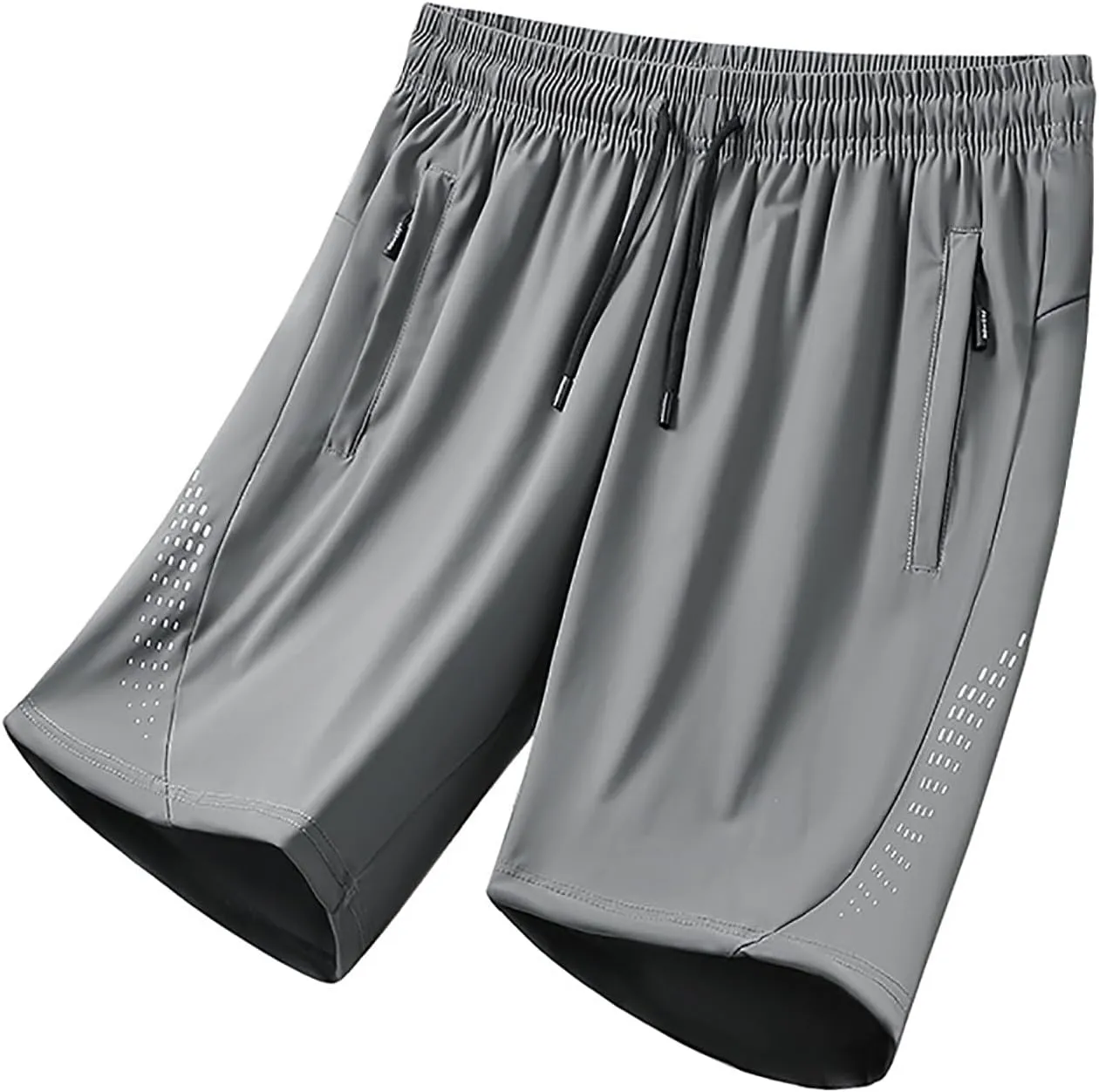 Men's Shorts Summer Sport Lightweight Breathable Elastic Ice Silk Drawstring Outdoor Workout Shorts
