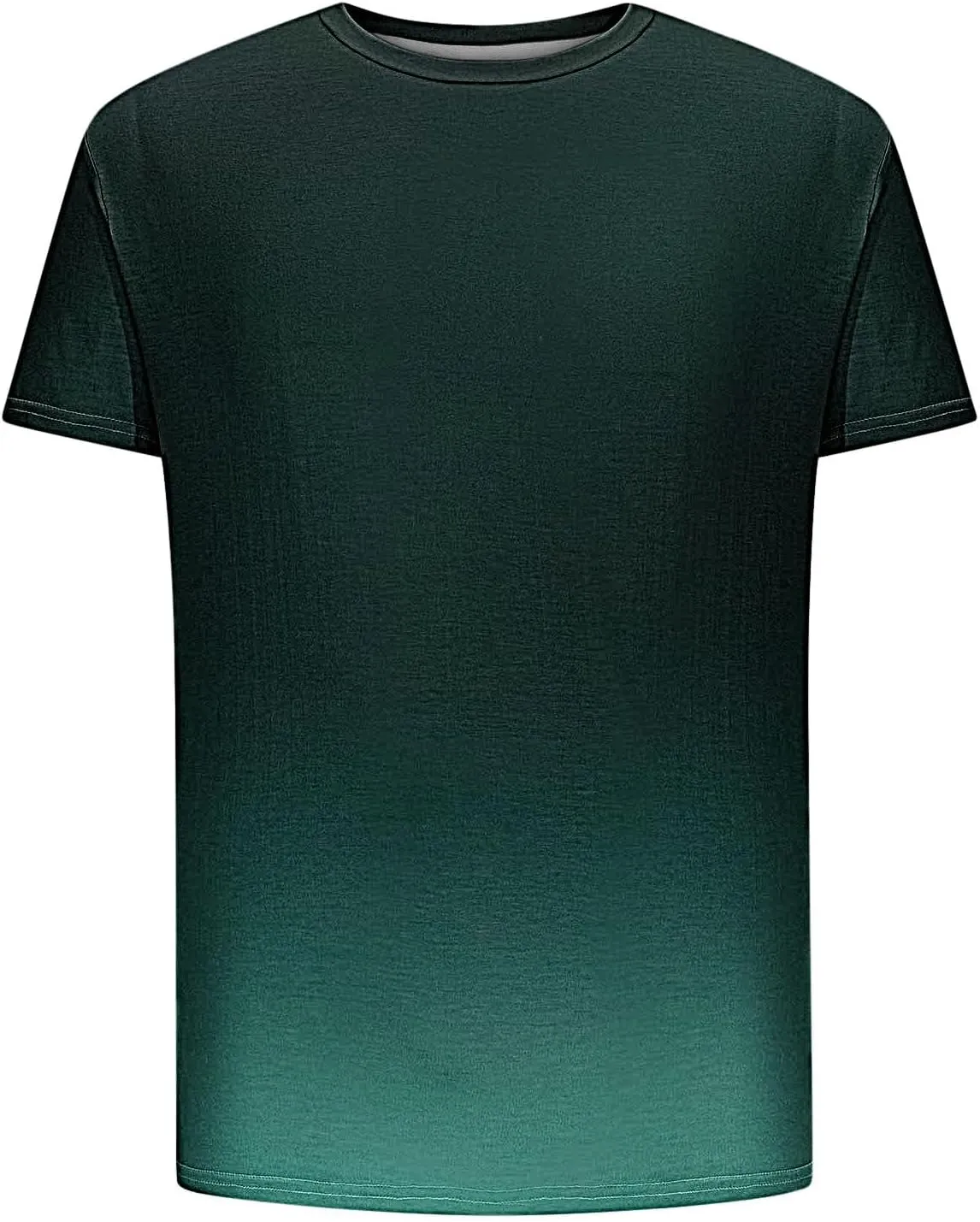 Men's Summer T-Shirts 2024 Casual Crew Neck Short Sleeve Gradient Color Tops Fashion Loose Workout Tee Clothing