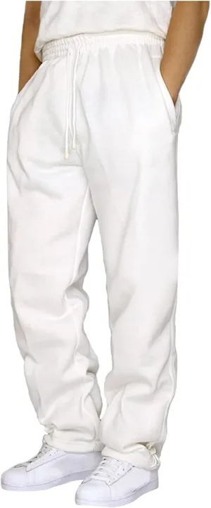 Men's Trendy Cargo Sweatpants Stretch Elastic Waist Athletic Workout Jogger Pants Drawstring Sport Trousers