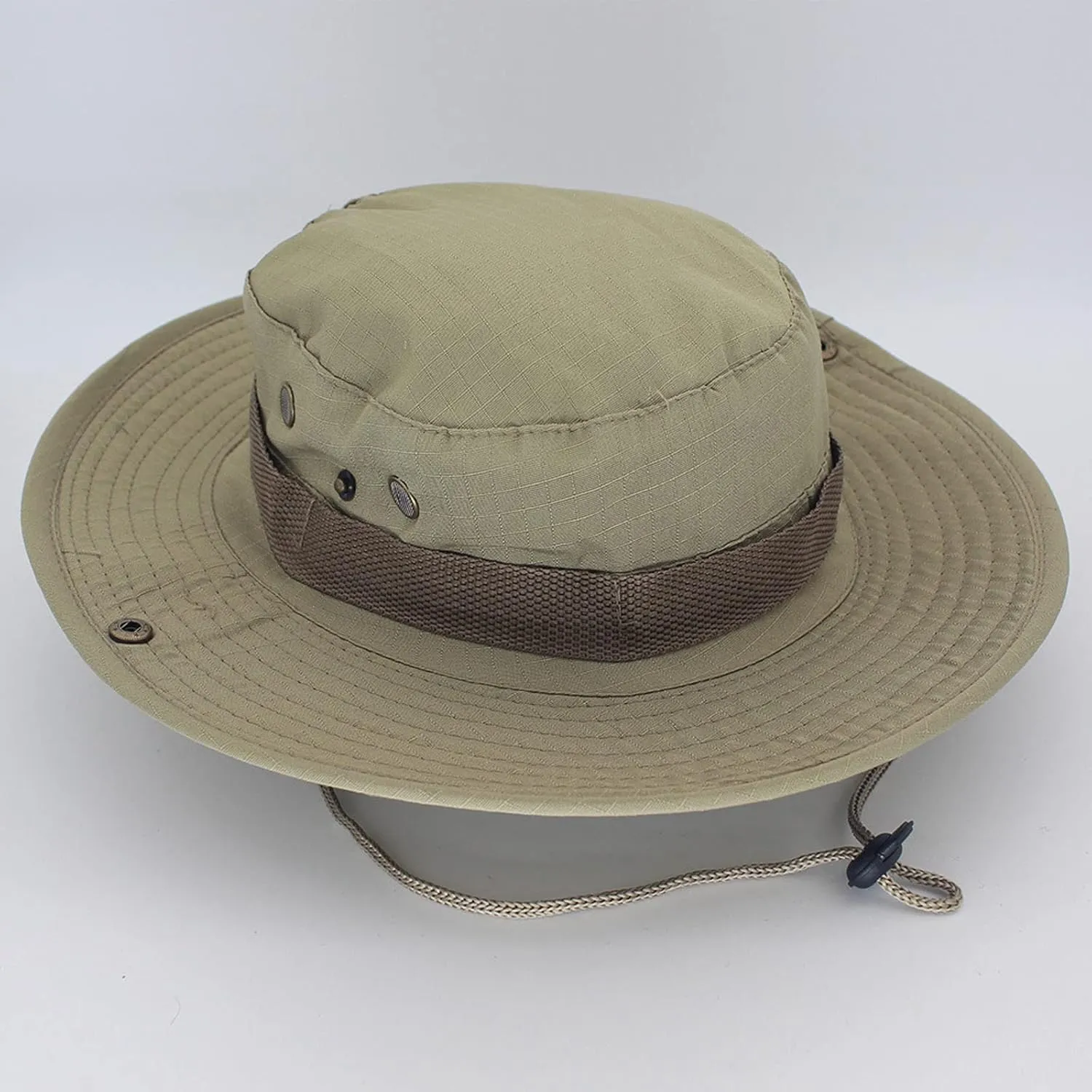 Mens Wide Brim Sun Hat Outdoor Safari Bucket Hats UV Protection Hiking Fishing Hat Travel Camping Flap Hats for Men