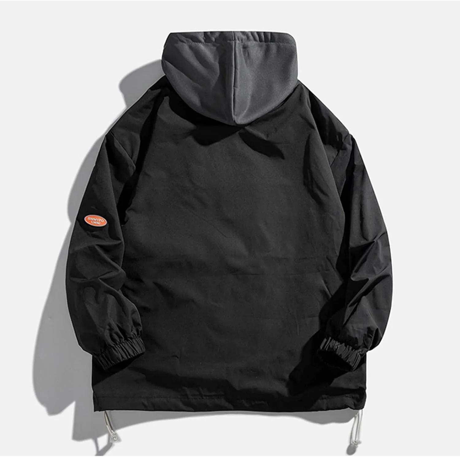 Mens Windbreaker Jackets Lightweight with Hooded Jackets Casual Stylish Cycling Travel Outdoor Fishing with Pockets