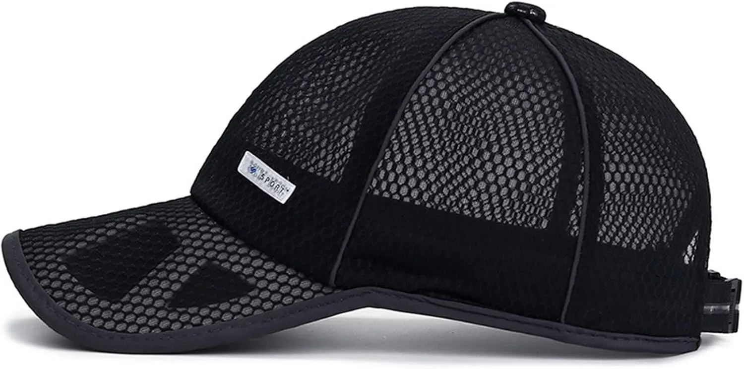 Mens Womens Mesh Breathable Baseball Cap Summer Lightweight Summer Caps Unisex Adjustable Size Cap Dad Hat