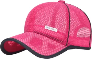 Mens Womens Mesh Breathable Baseball Cap Summer Lightweight Summer Caps Unisex Adjustable Size Cap Dad Hat