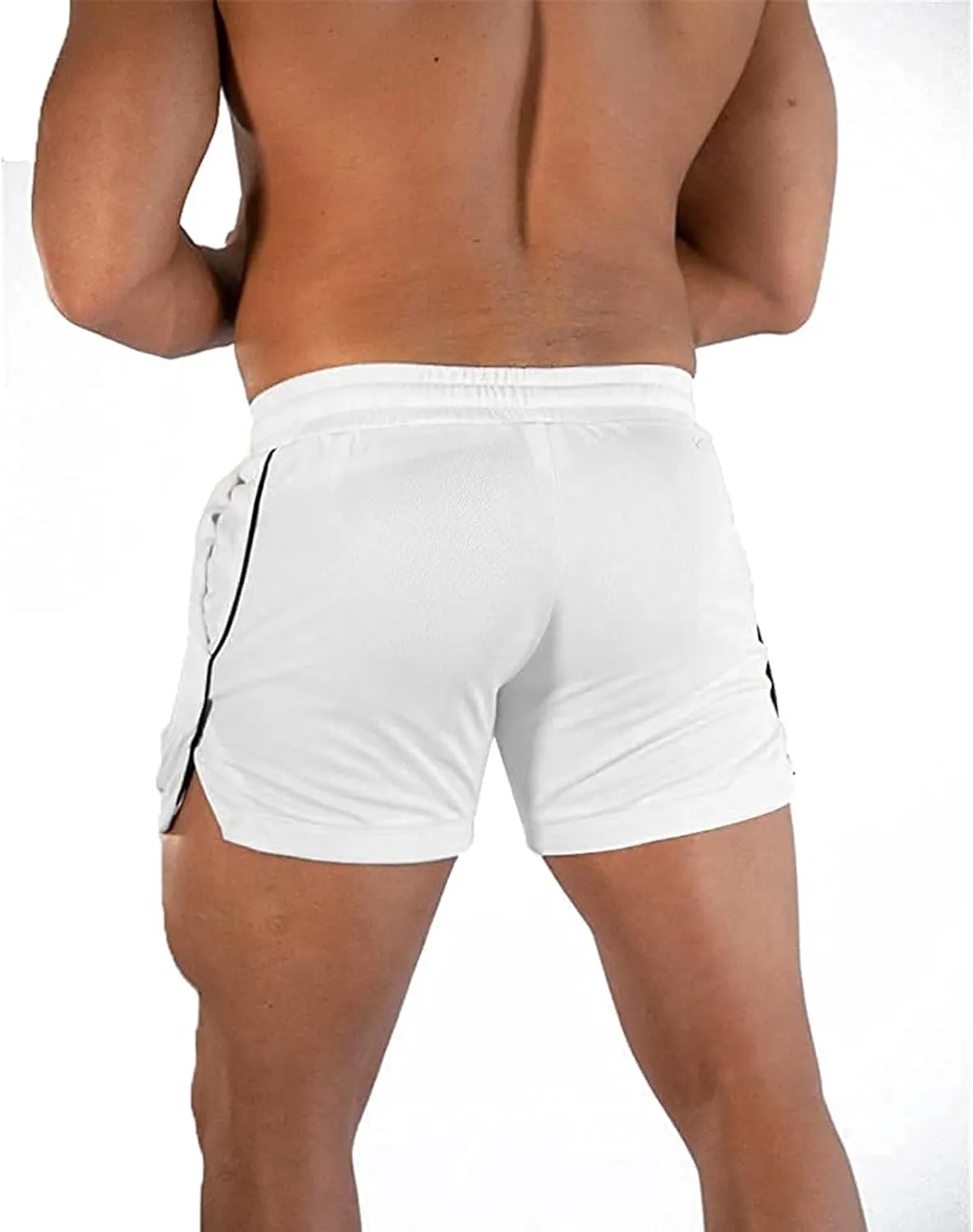 Men's Workout Running Shorts 5 Inch Breathable Lightweight Gym Athletic Sport Shorts for Bodybuilding Training