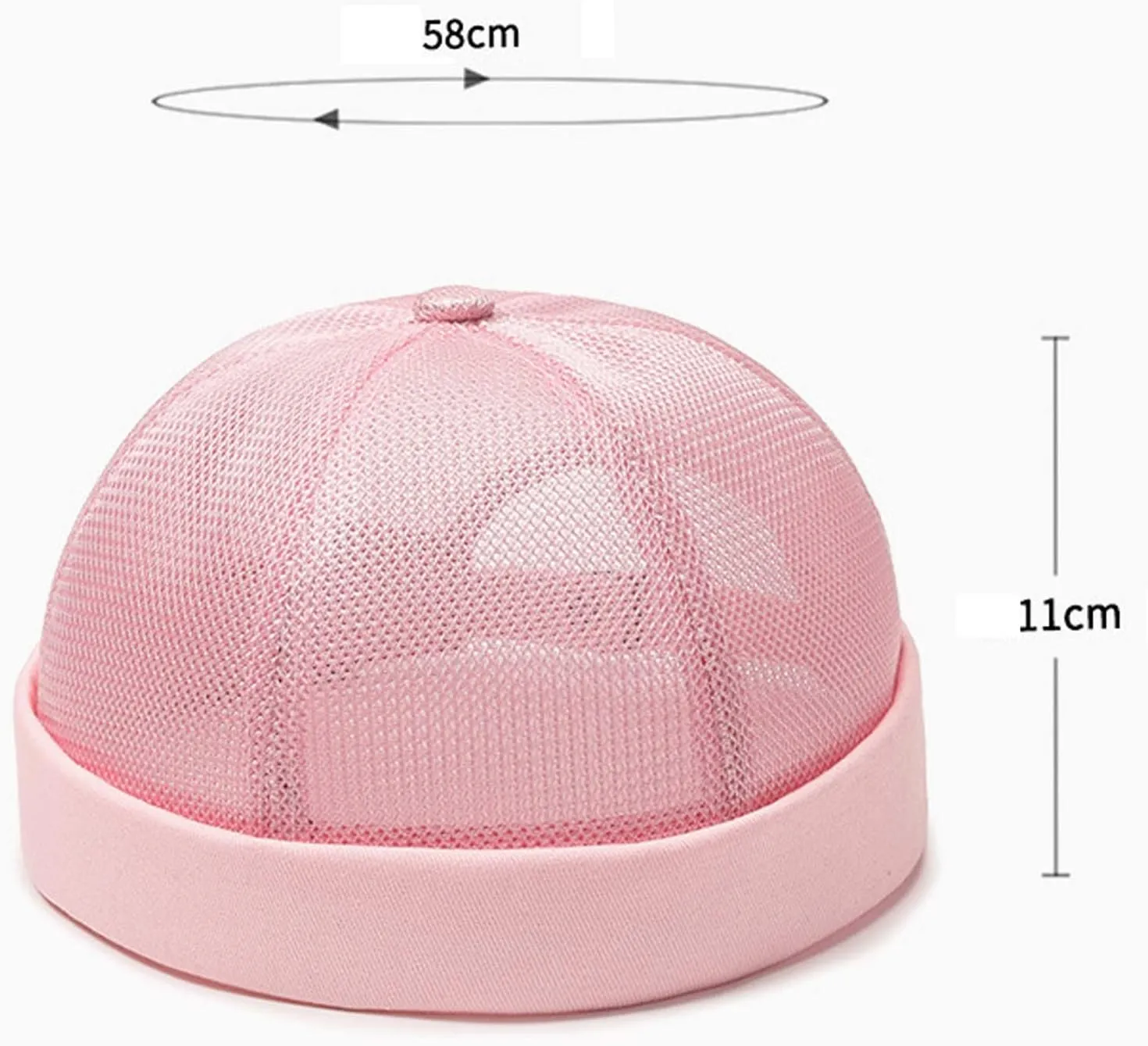 Mesh Breathable Baseball Cap for Men and Women Unisex Brimless Cap Summer Outdoor Activities Hats