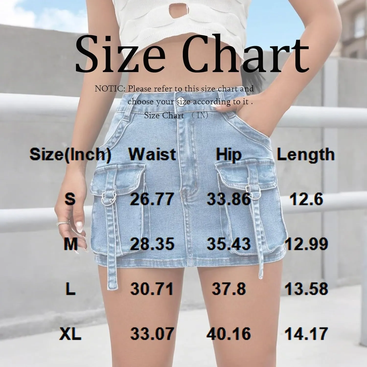 midelxp Mini Jean Skirts for Women Denim High Waisted Short Skirts with Pockets Casual Frayed Raw Hem Stretch Denim Skorts