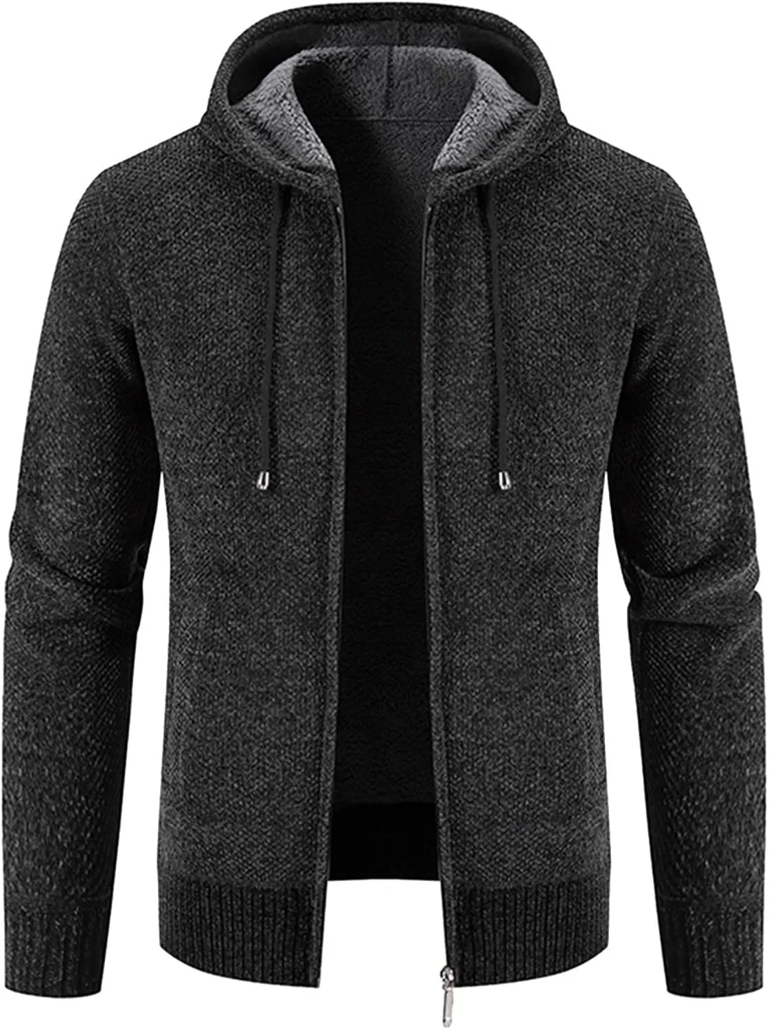 MIDOO Lightweight Golf Rain Jacket Men Soft Fleece Hooded Sweatshirt Windbreaker Loose Sports Sweater Hoodie Jacket