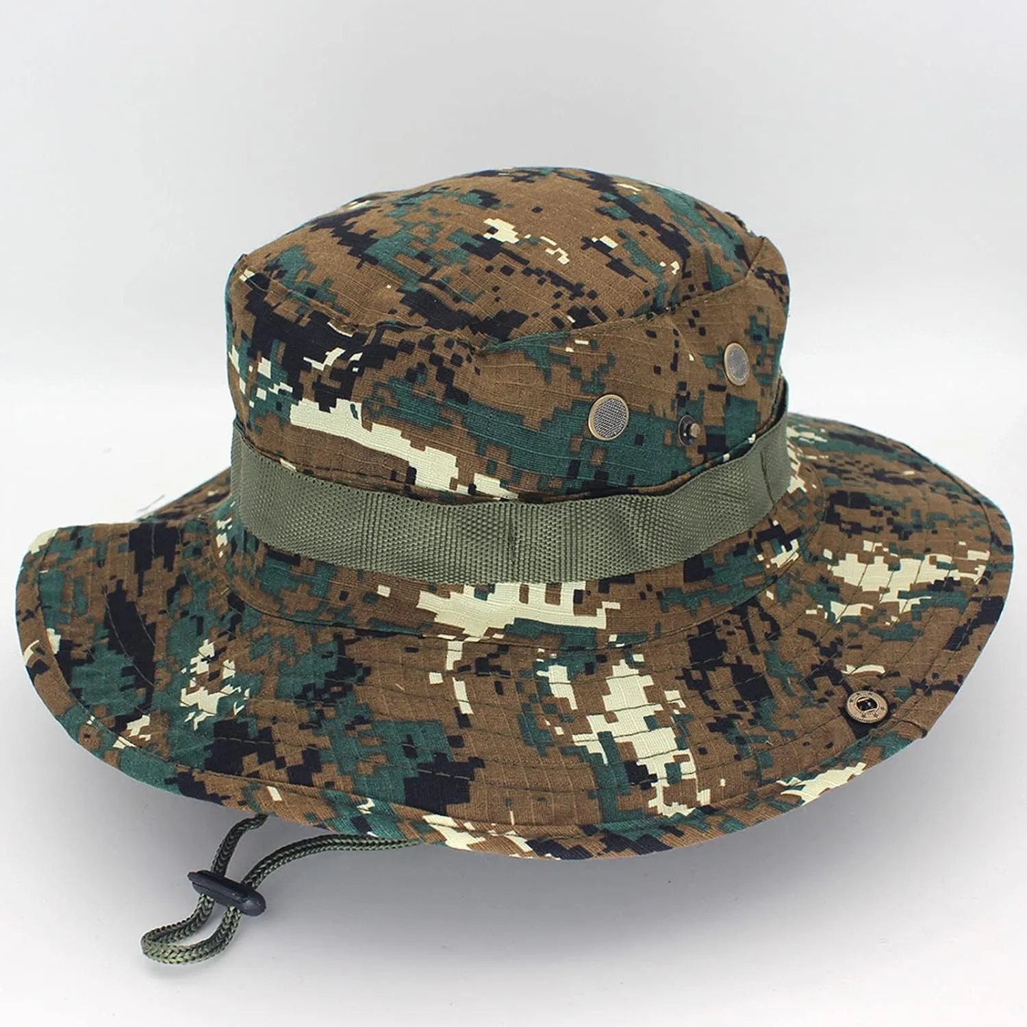 Military Tactical Boonie Hats for Men Women Camo Visor Bucket Hats Outdoor Hunting Fishing Caps Casual Safari Sun Hat