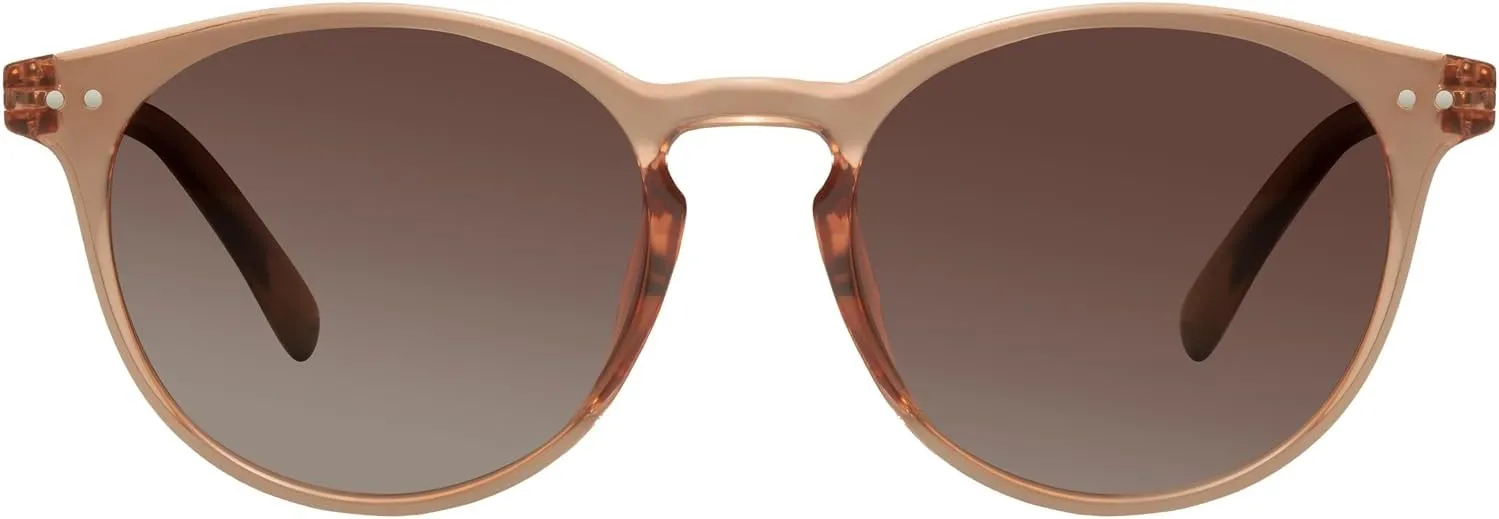 mosanana Round Polarized Sunglasses with Spring Hinges for Women Men Classic Retro Style MS52361