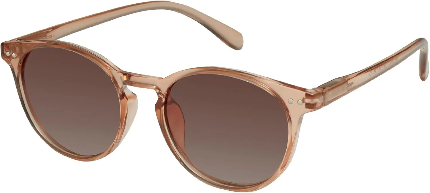 mosanana Round Polarized Sunglasses with Spring Hinges for Women Men Classic Retro Style MS52361