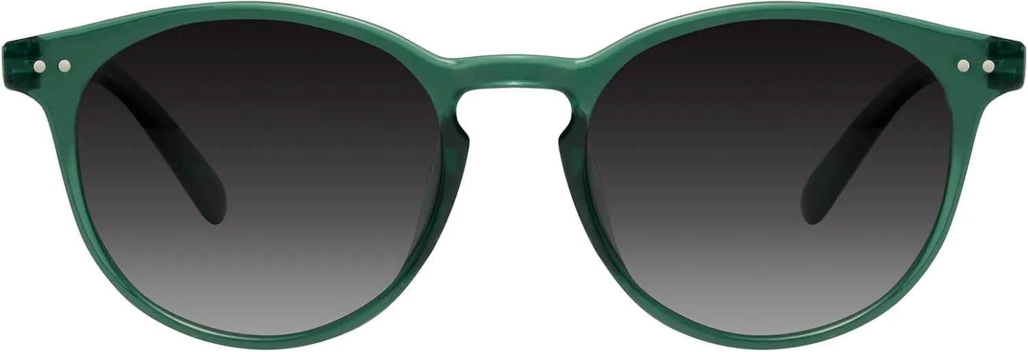mosanana Round Polarized Sunglasses with Spring Hinges for Women Men Classic Retro Style MS52361