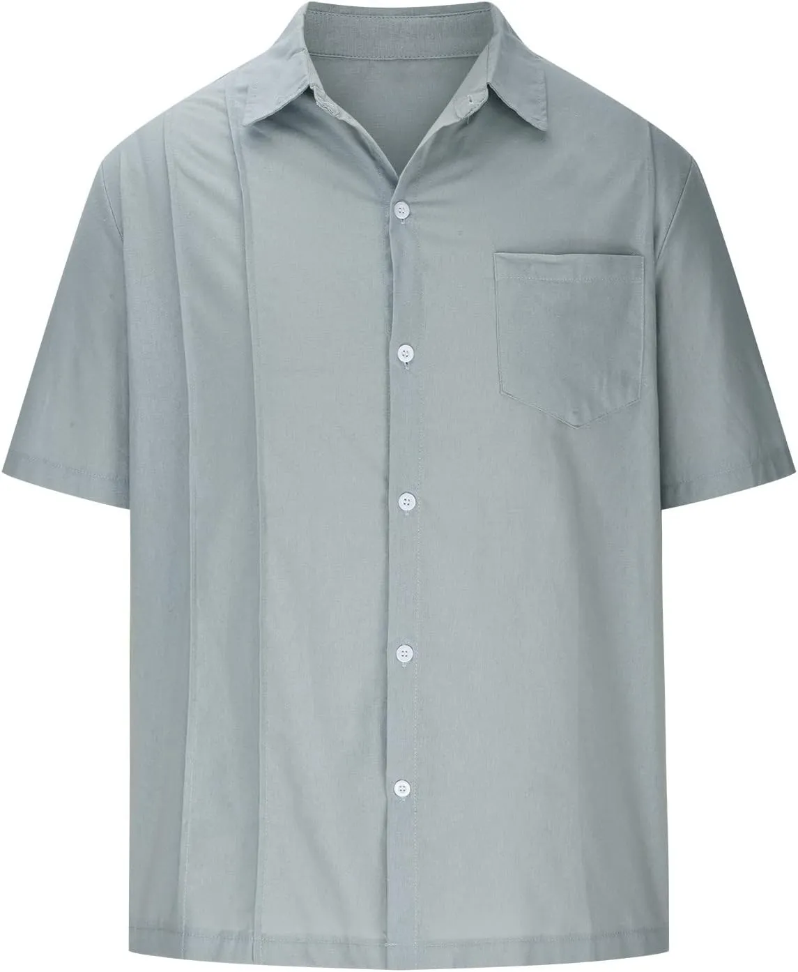 Muscularfit Mens Short Sleeve Button Down Shirts Summer Causal Solid Cotton Linen Shirt Loose Fit Gym Workout Tee Tops 2024