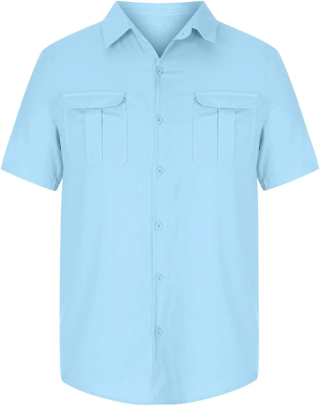 Oversized Tee Shirt Men 2024 Summer Short Sleeve Cotton Linen Button Down Shirts Casual Solid Beach Trendy Clothes