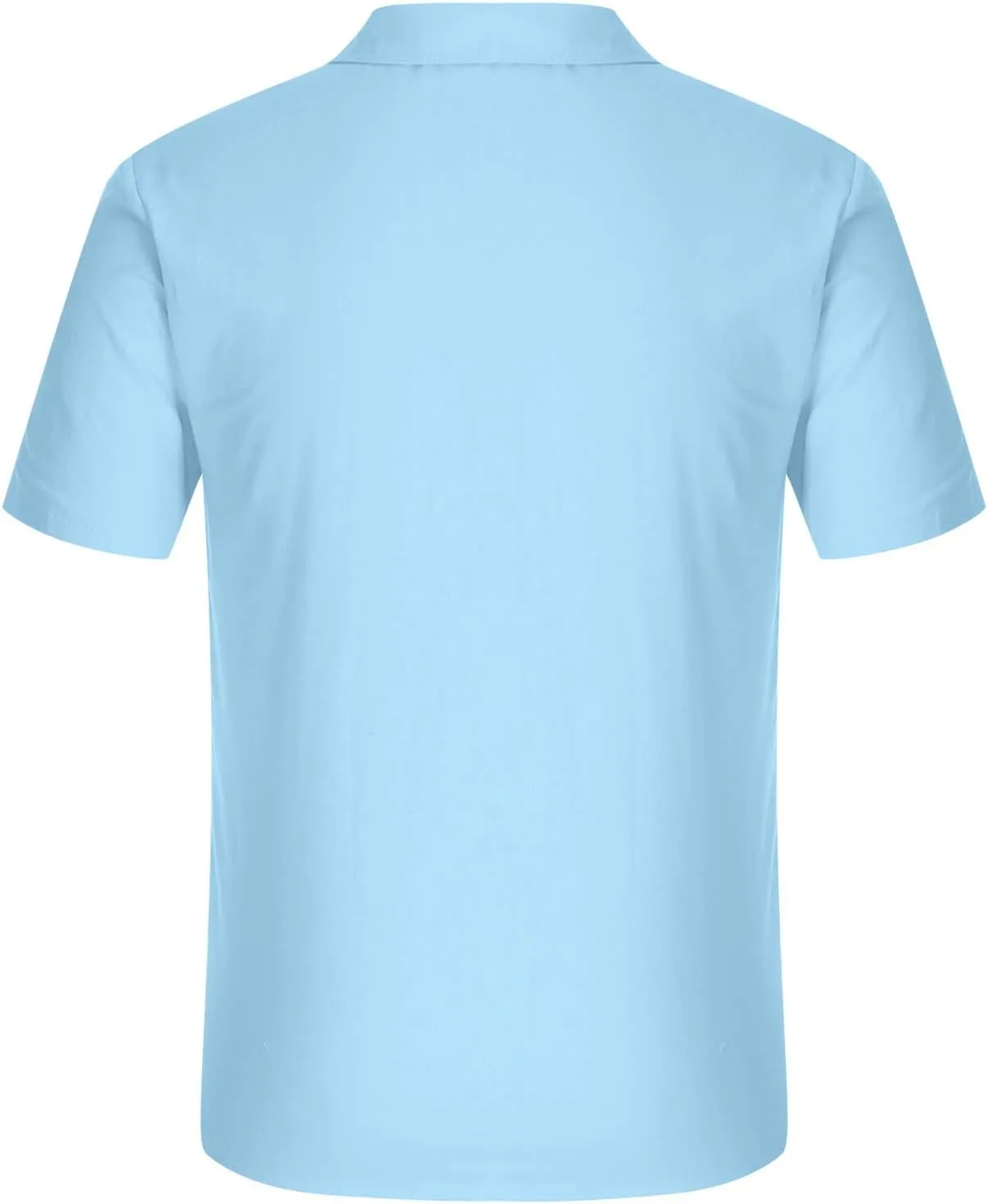 Oversized Tee Shirt Men 2024 Summer Short Sleeve Cotton Linen Button Down Shirts Casual Solid Beach Trendy Clothes