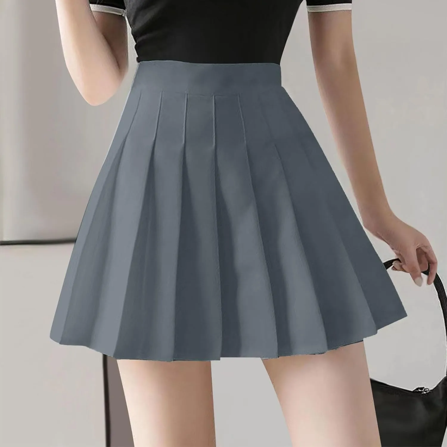 Pleated Tennis Skirts for Women Trendy 2025 Summer Vacation Elastic High Waisted A-Line Skater Mini Short Skirt