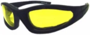 Polarized Night Vision Driving Sunglasses Aviator Sport Wrap Motorcycle Yellow Lenses Glasses