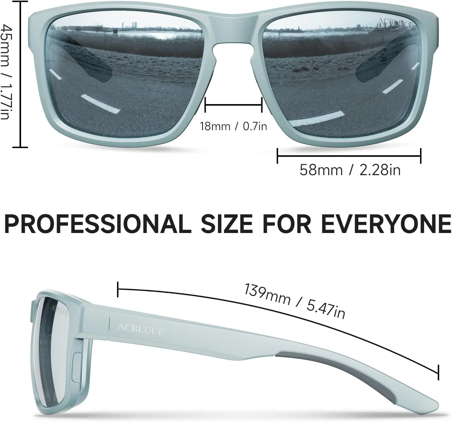 Polarized Sport Sunglasses for Men Women, Ideal for Driving Fishing Baseball and Running, TR90 Unbreakable Frame