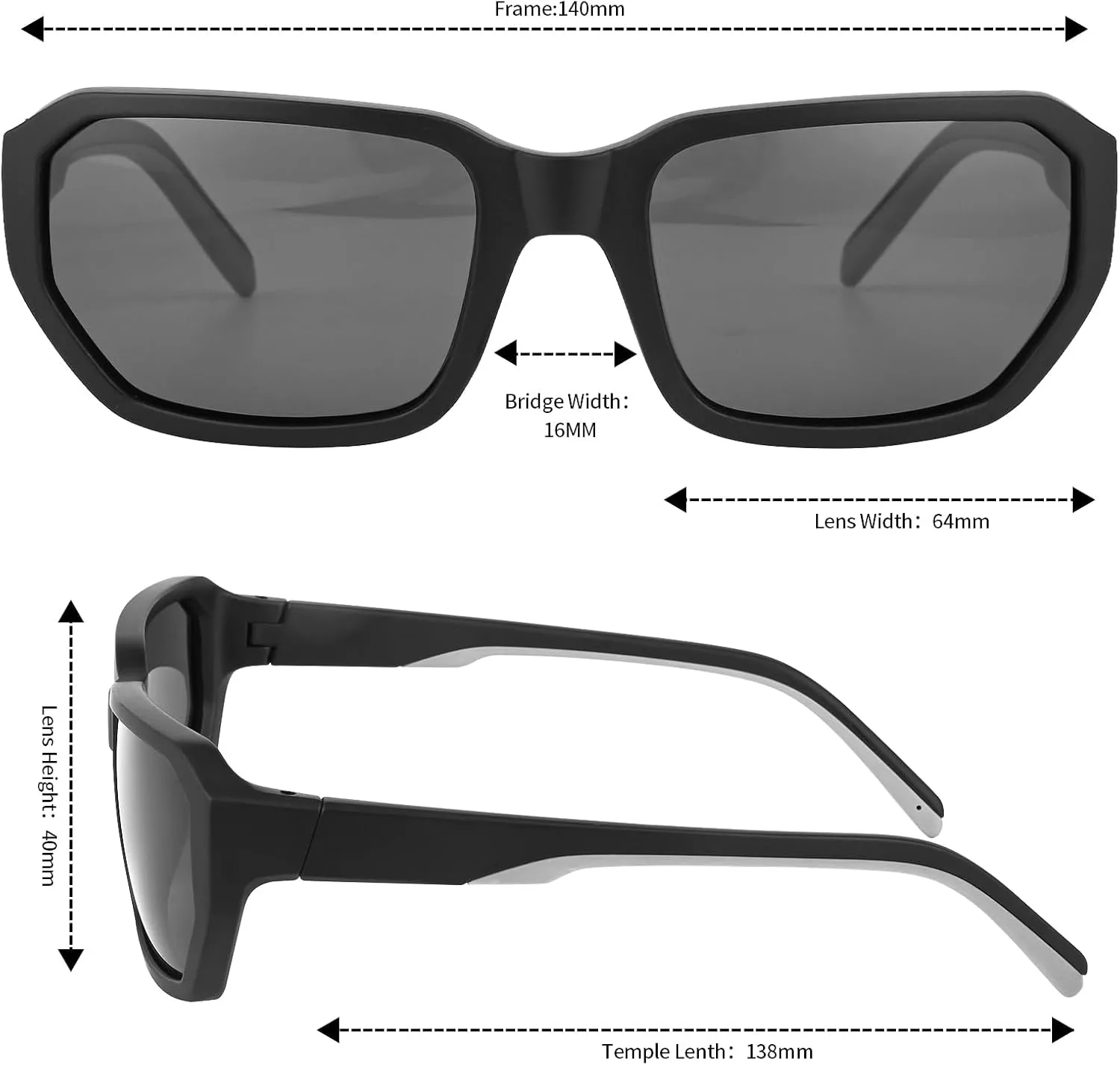 Polarized Wrap Around Sport Sunglasses for Men Women UV400 Baseball Softball Glasses