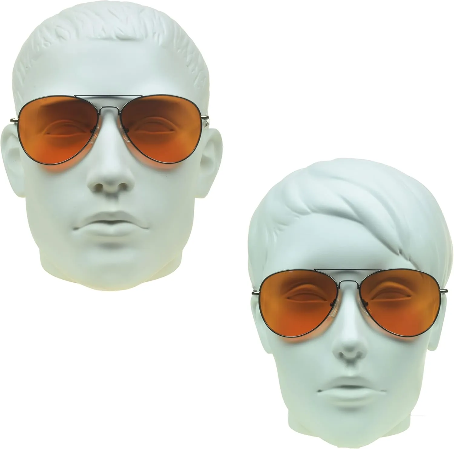 proSPORT Classic Retro Aviator Blue Blocking Sunglasses Amber for Men and Women
