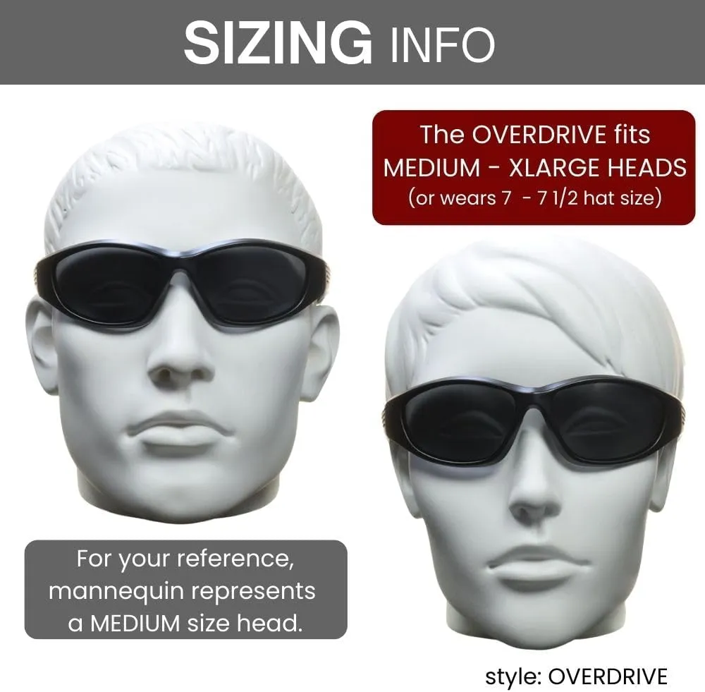 proSPORT Polarized Bifocal Sunglass Readers Fishing Driving Sport Motorcycle Anti-Glare Wrap Full Frame Large UV Men Women
