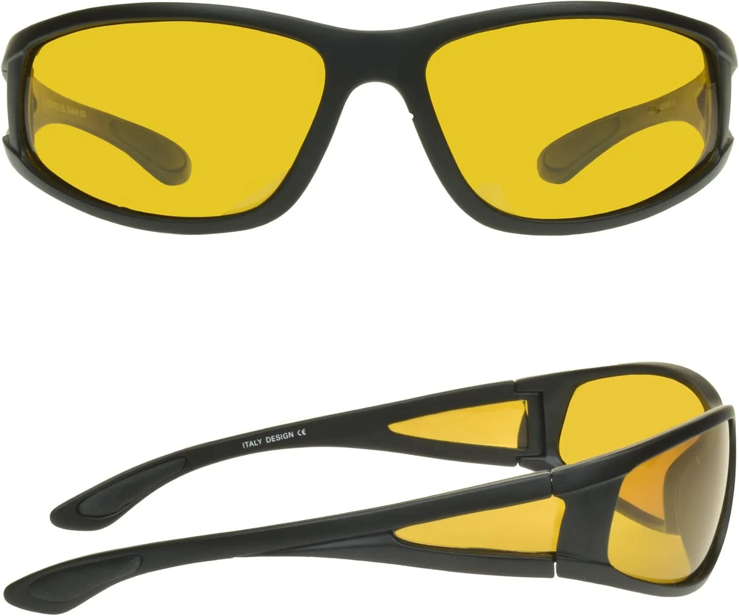 proSPORT Yellow Polarized Sunglass Men Women Sport Night Vision Driving Motorcycle Riding