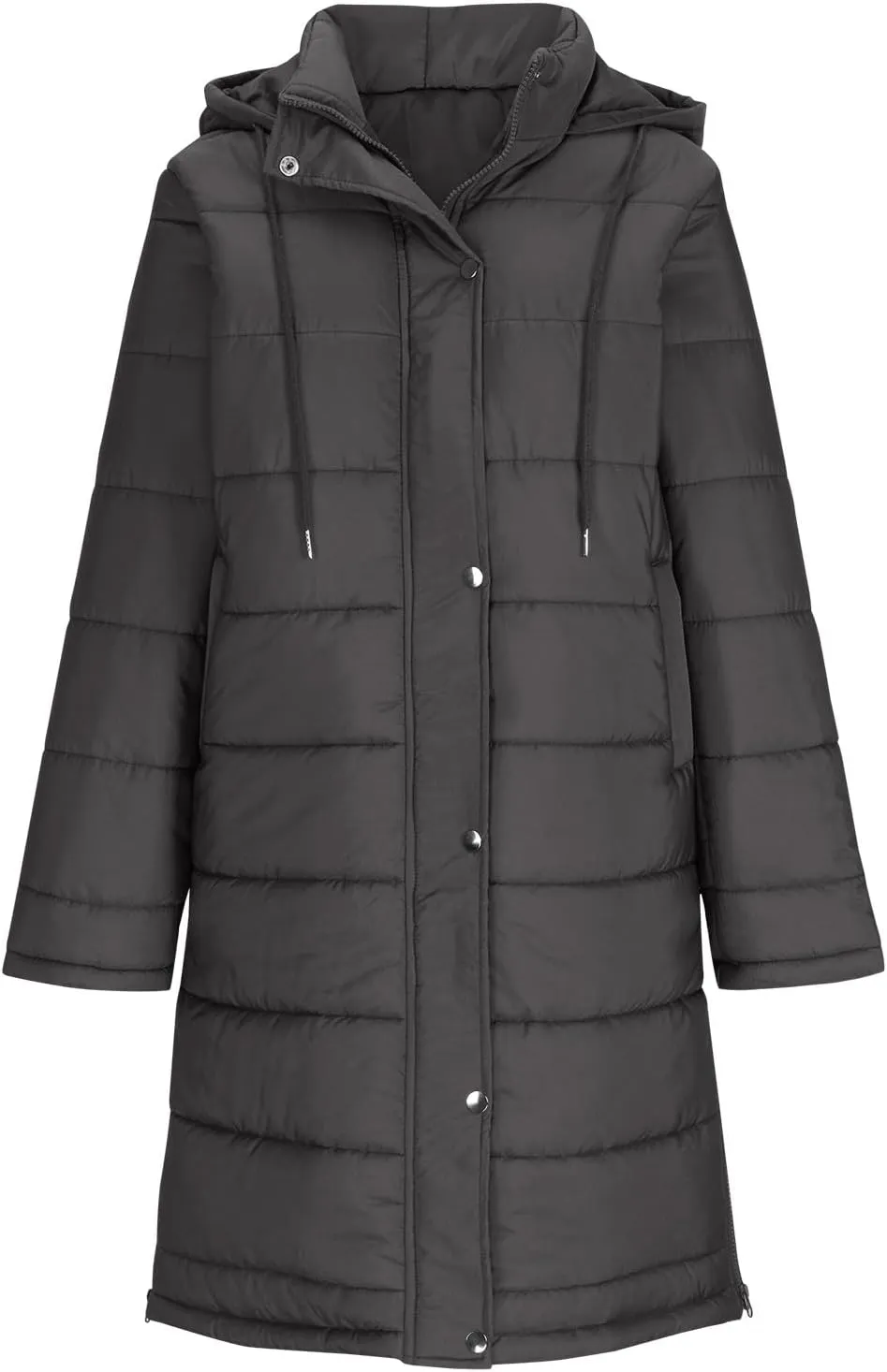 Quilted Lightweight Jackets for Women Warm Winter Coats Long Hooded Puffer Jackets Thickened Down Coats Outerwear
