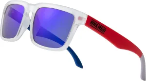 RAKREN Retro Polarized Sunglasses Men Women,Square Sunglasses for Men Driving Sport Shades UV400 Protection