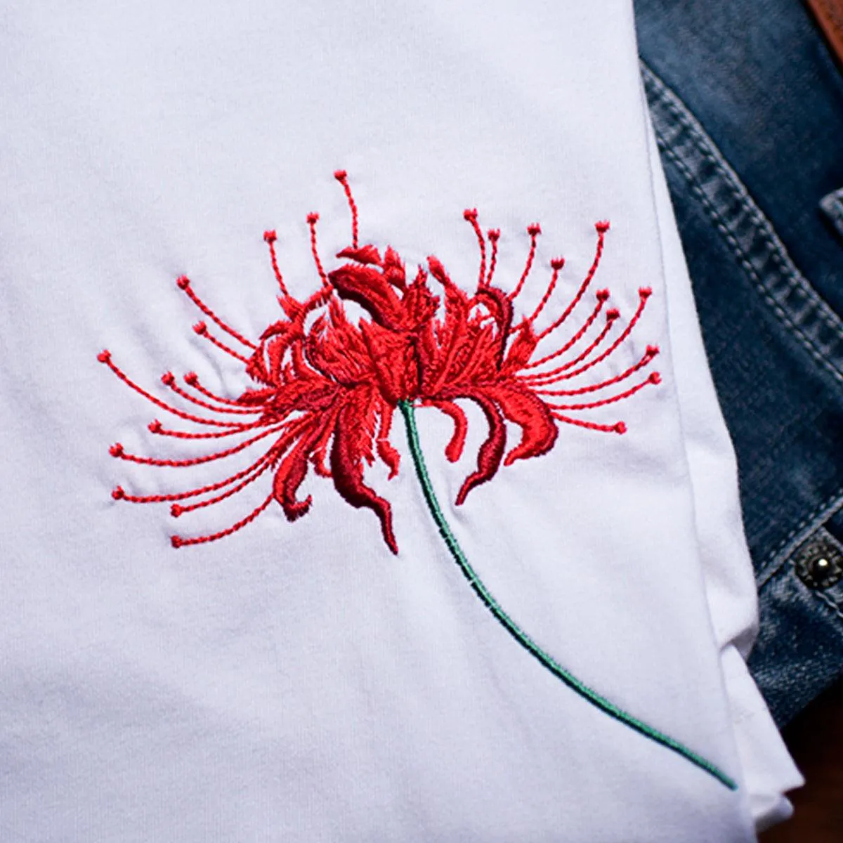 Red Deadly Flower Aesthetic T-Shirt