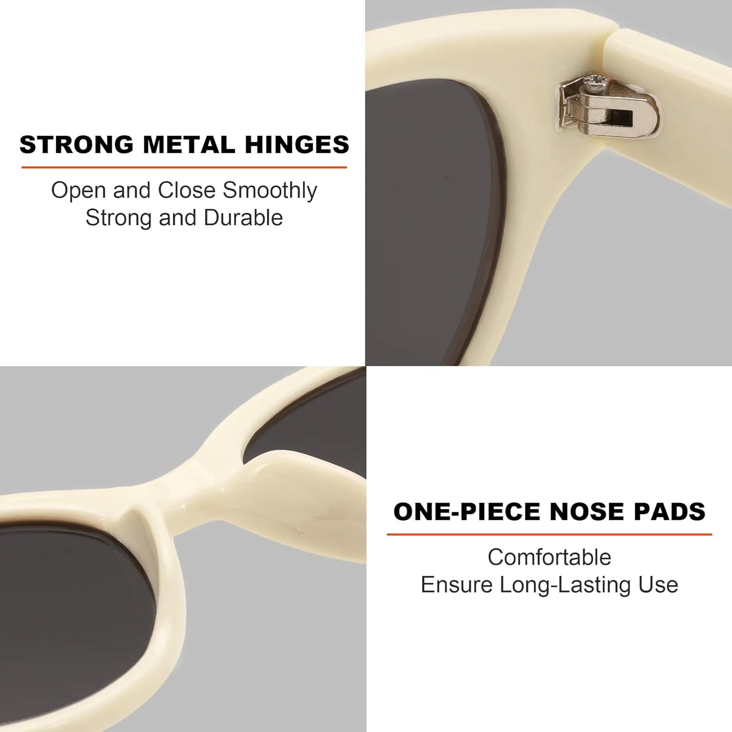 Rerto Cat Eye Sunglasses for Women Trendy 90s Vintage Sun Glasses Classic Shades UV400 Protection