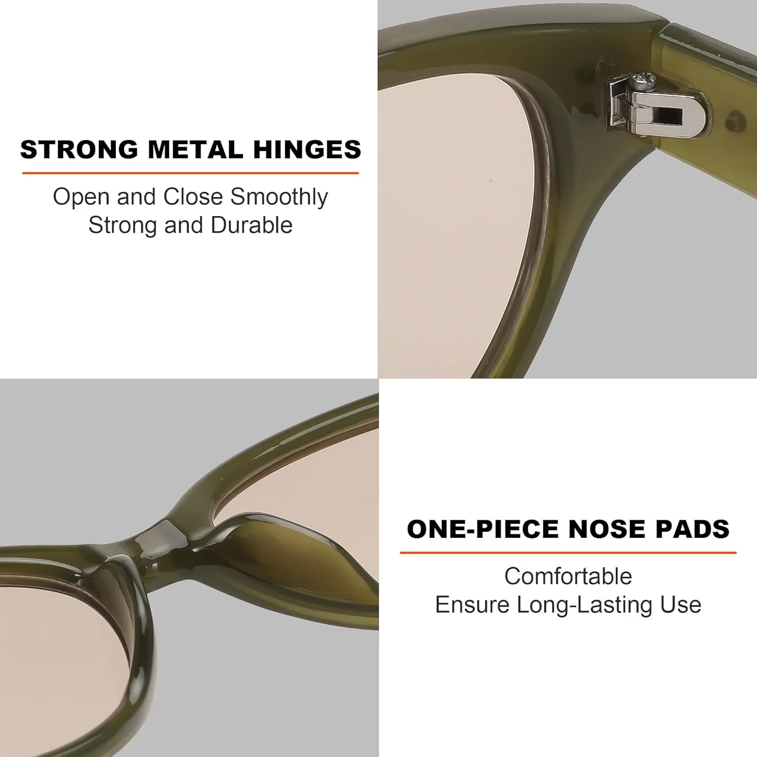 Rerto Cat Eye Sunglasses for Women Trendy 90s Vintage Sun Glasses Classic Shades UV400 Protection