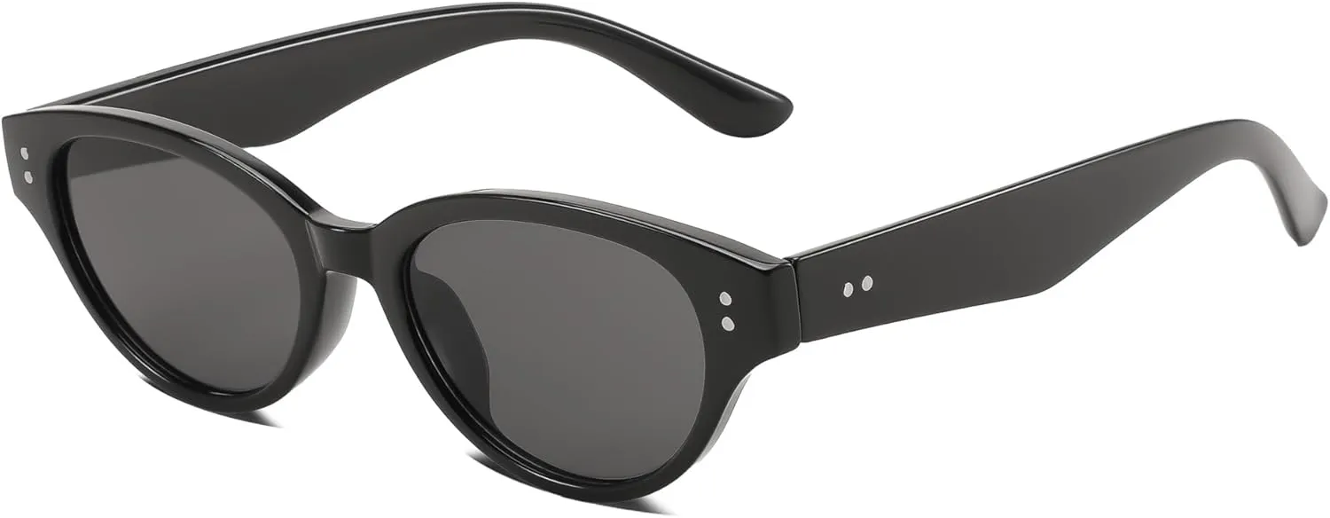 Rerto Cat Eye Sunglasses for Women Trendy 90s Vintage Sun Glasses Classic Shades UV400 Protection