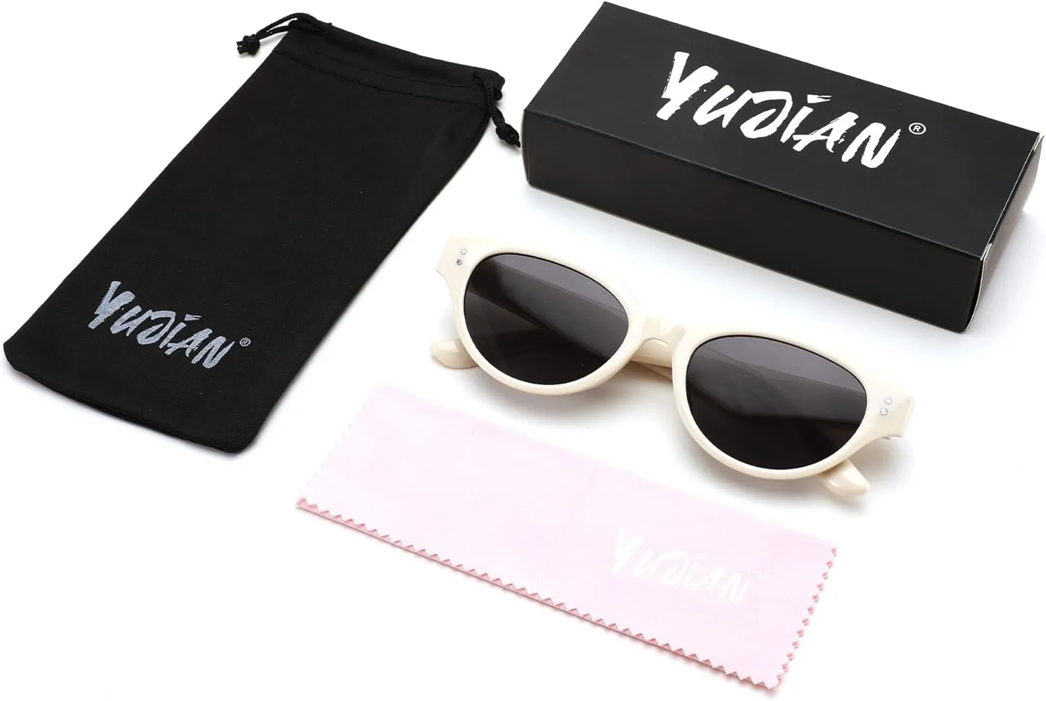 Rerto Cat Eye Sunglasses for Women Trendy 90s Vintage Sun Glasses Classic Shades UV400 Protection