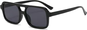 Retro Square Aviator Sunglasses for Women Men 70s Tinted Square Aviator Sun Glasses Trendy Classic Shades
