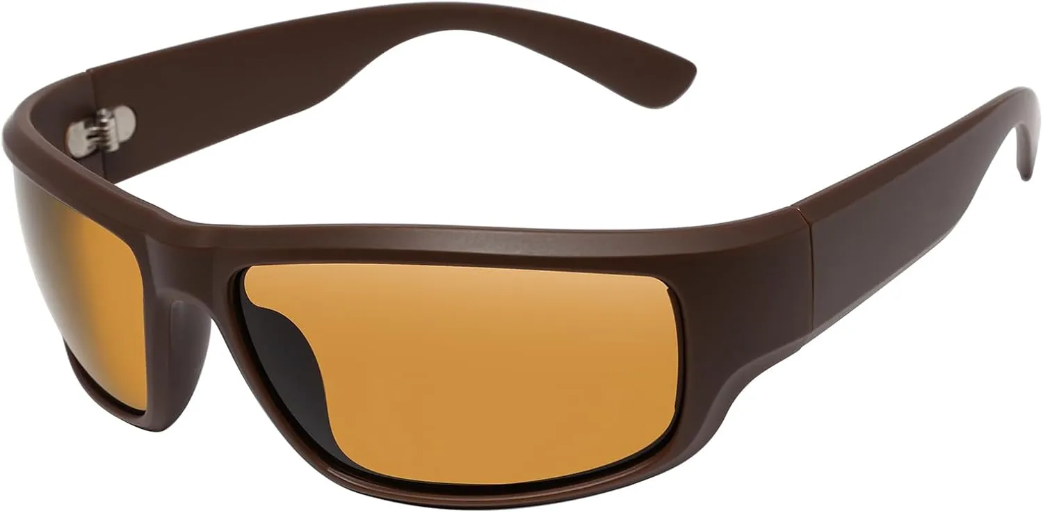 Retro Square Sunglasses for Men Women Unisex Sports Sun Glasses Baseball Cycling Golf Fishing UV400 Protection