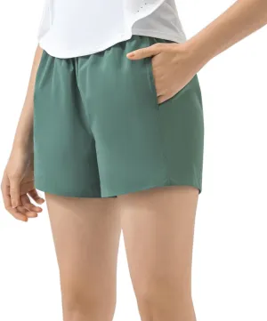 Running Shorts for Women Athletic Shorts with Pockets High Waisted Workout Gym Casual Basic Shorts