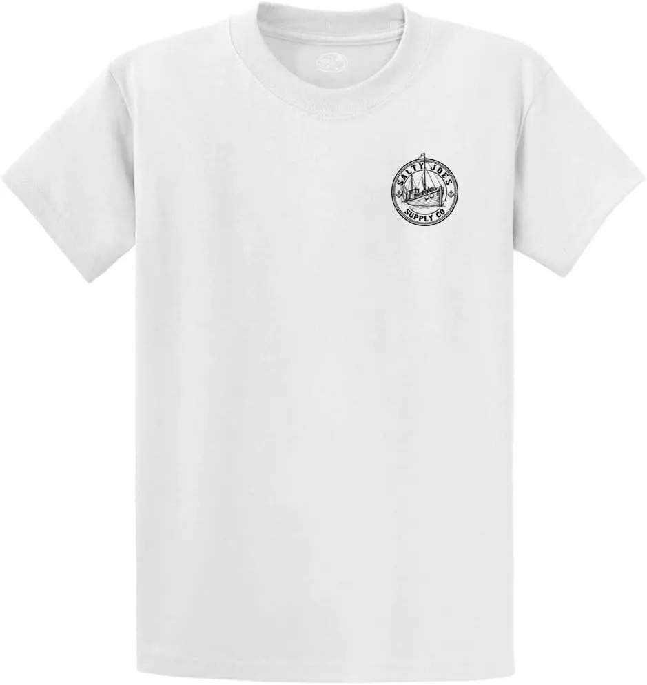 Salty Joe's Men's Custom Graphic Logo Heavyweight Cotton T-Shirts