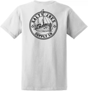 Salty Joe's Men's Custom Graphic Logo Heavyweight Cotton T-Shirts
