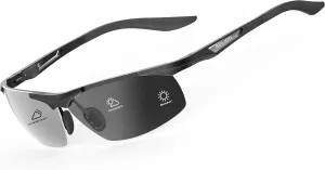 SIPLION Men's Sunglasses Polarized Sport Glasses for golf fishing driving Metal Frame Sun glasses