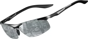 SIPLION Men's Sunglasses Polarized Sport Glasses for golf fishing driving Metal Frame Sun glasses