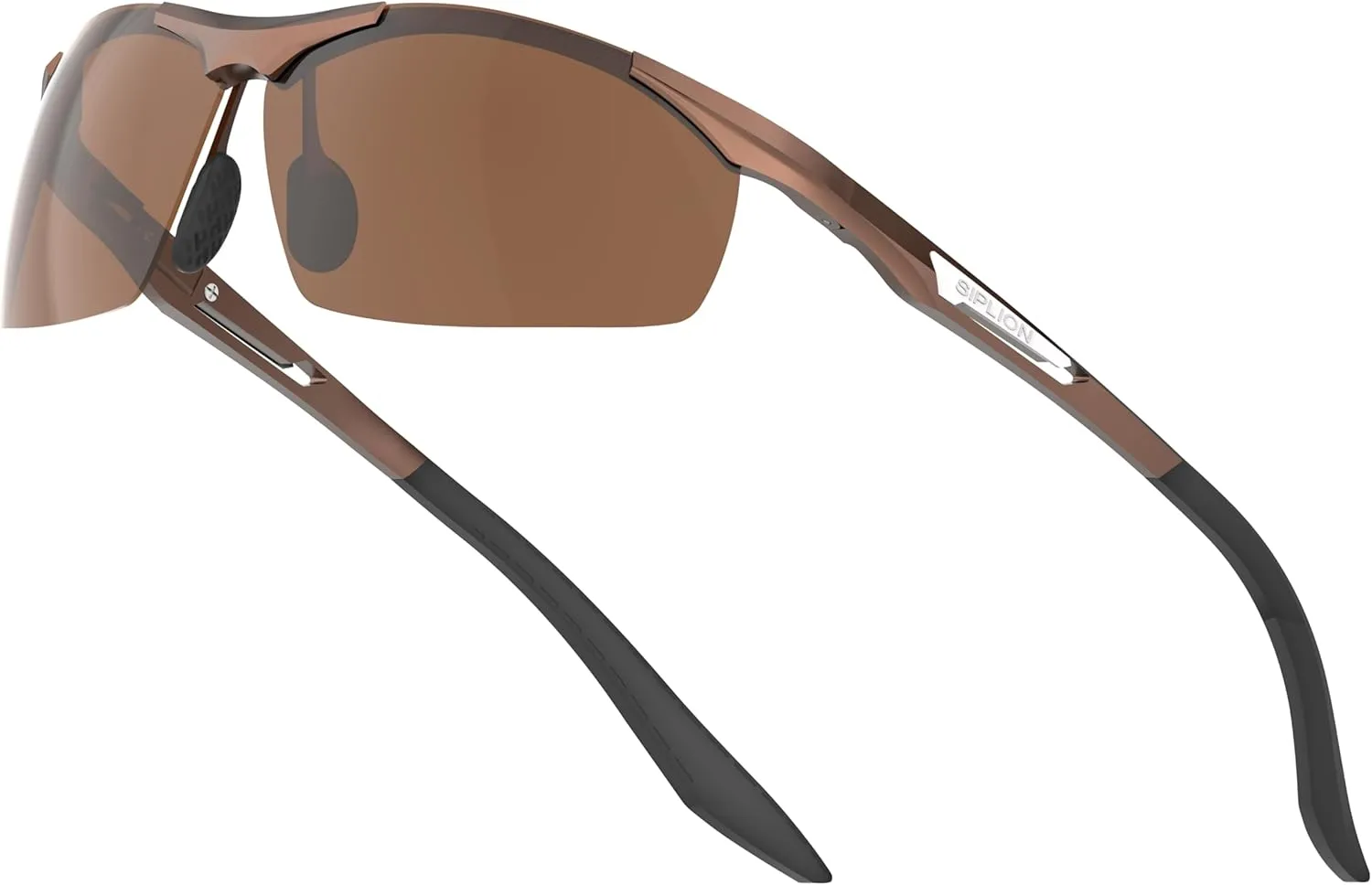 SIPLION Men's Sunglasses Polarized Sport Glasses for golf fishing driving Metal Frame Sun glasses