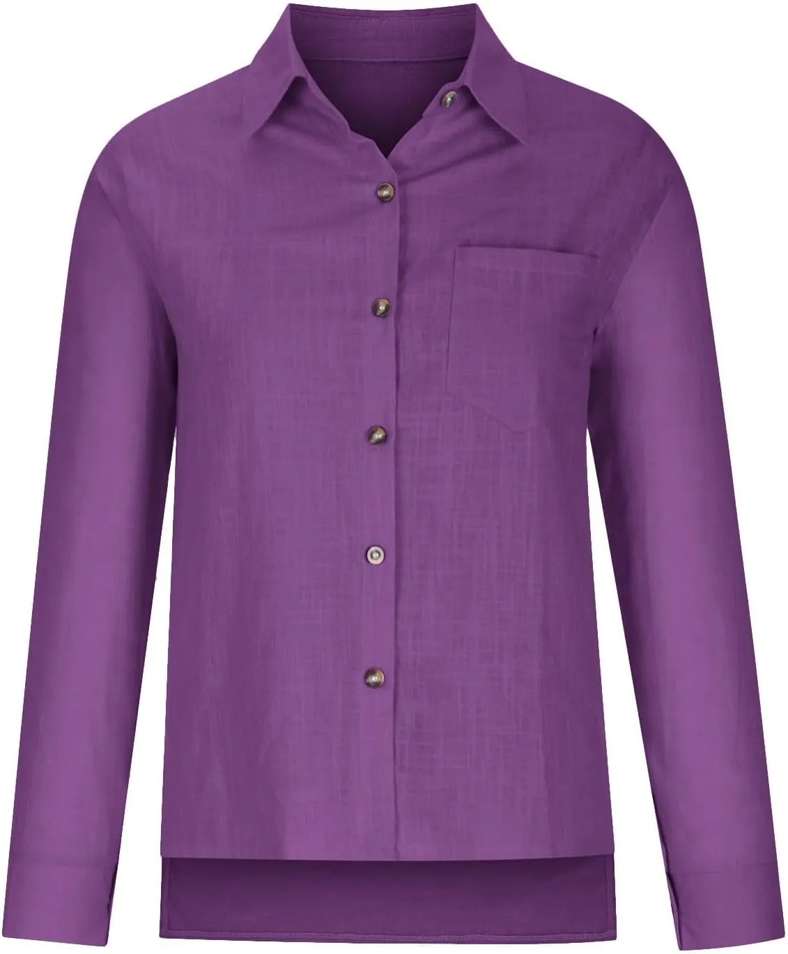 SMIDOW Womens Cotton Linen Button Down Shirt