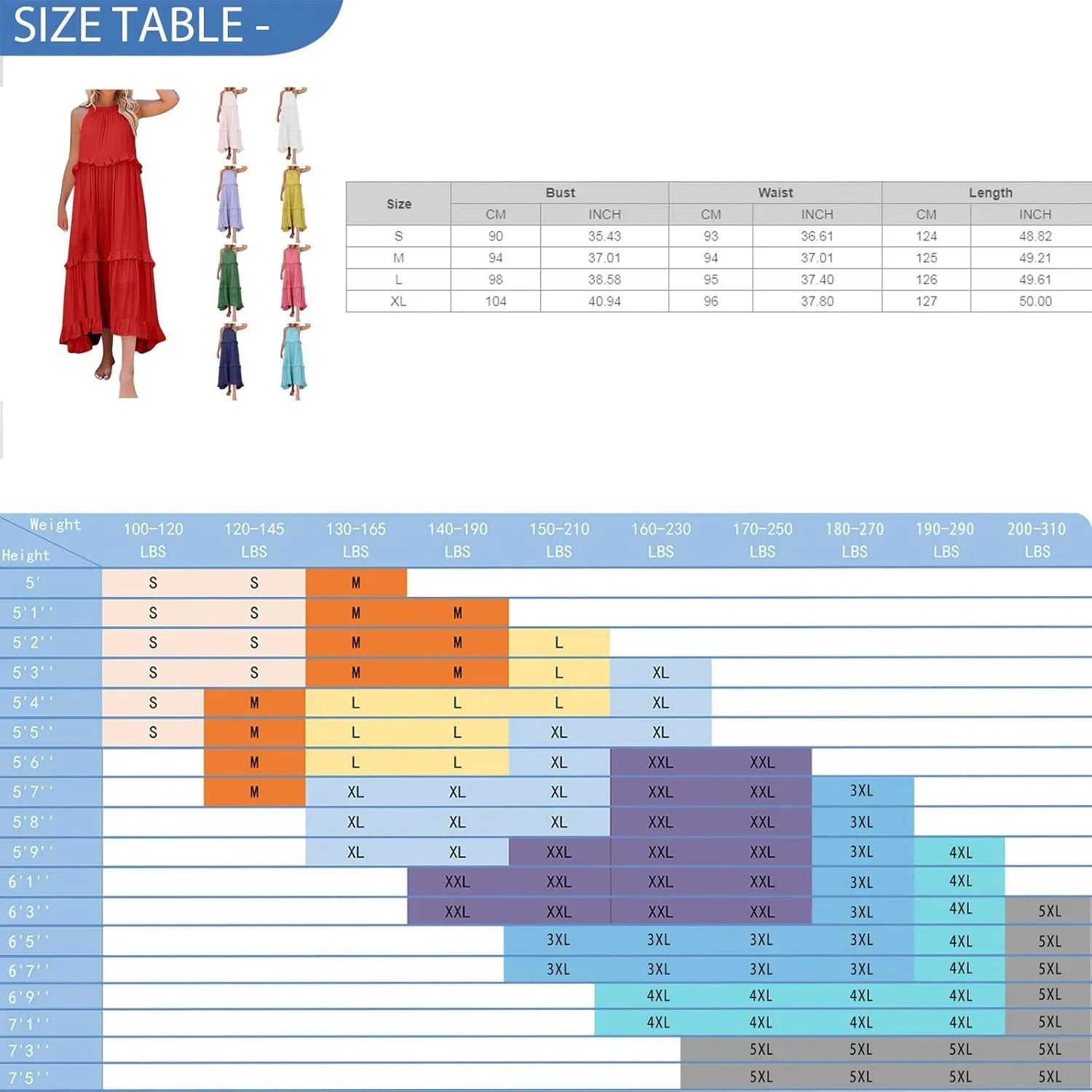 Smocked Halter Maxi Dresses for Women 2024 Summer Tiered Beach Dress Sleeveless Flowy Swing Dresses with Pockets