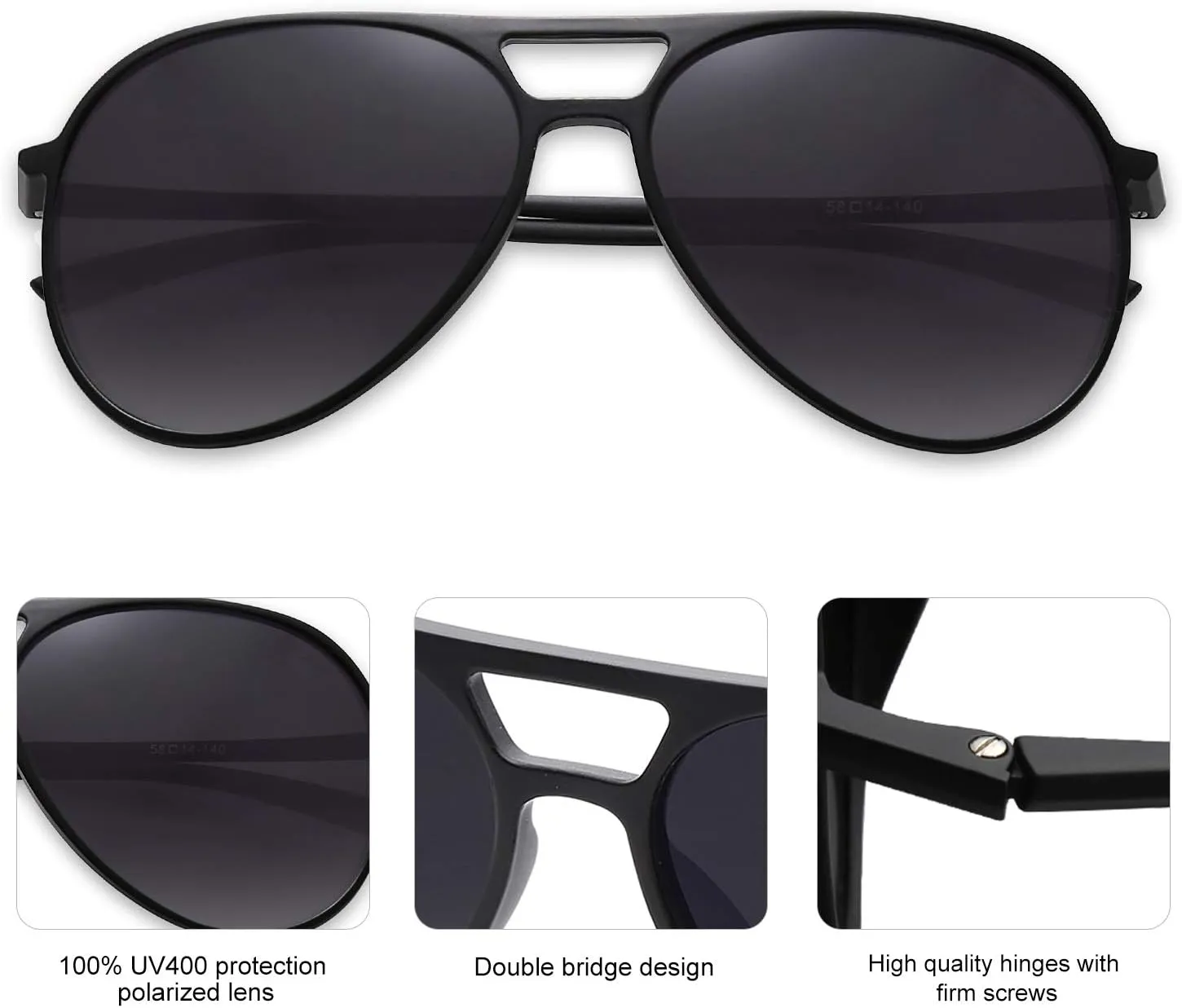 SOJOS Classic Polarized Ultra Lightweight Flexible Men Women Sunglasses JOURNEY SJ2065