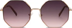 SOJOS Sunglasses for Women Men Classic Retro Polygon Shades UV400