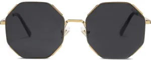 SOJOS Sunglasses for Women Men Classic Retro Polygon Shades UV400