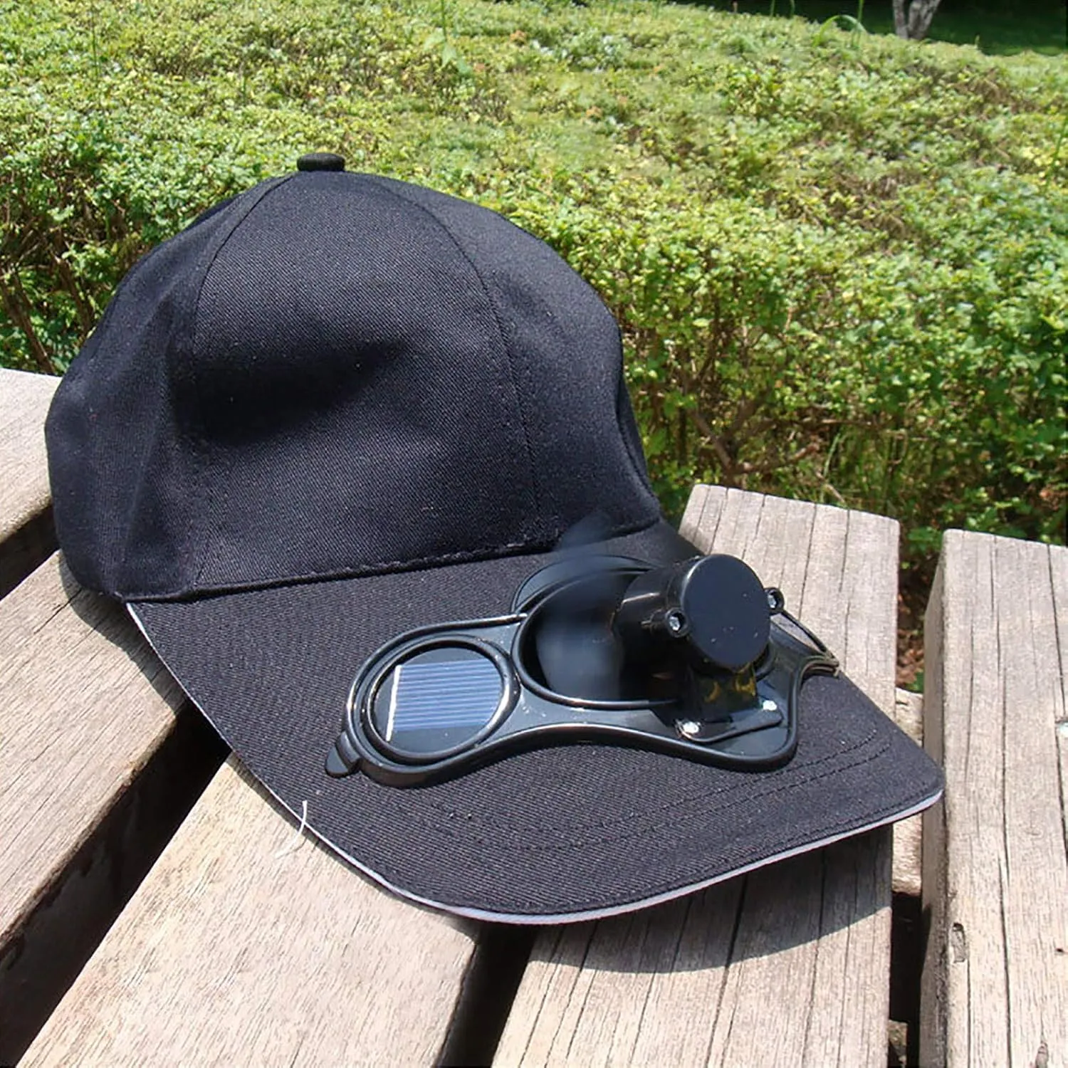 Solar Fan Cap Sunscreen Cap Sun Visor Cap Solar hat Wide Brim Packable Beach Sun Hat Wide Brim Bucket Hats