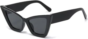 SPOAVGYZ-Fashion Cat Eye Sunglasses Women Retro Black Cateye Sun Glasses Classic Vintage UV400