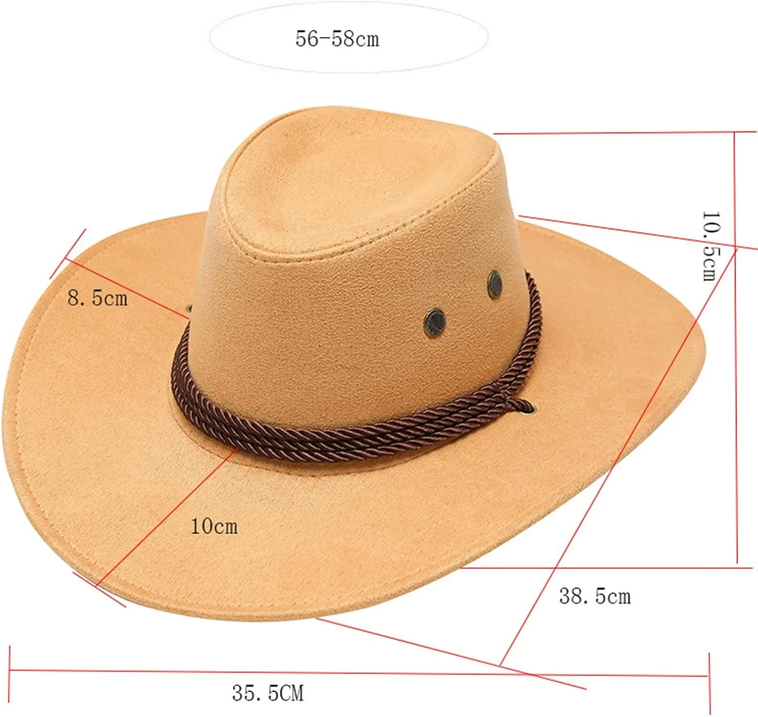 Straw Cowboy Hat Classic Western Hats for Women Cowgirl Sun Beach Cap Summer Outback Shapeable Wide Brim