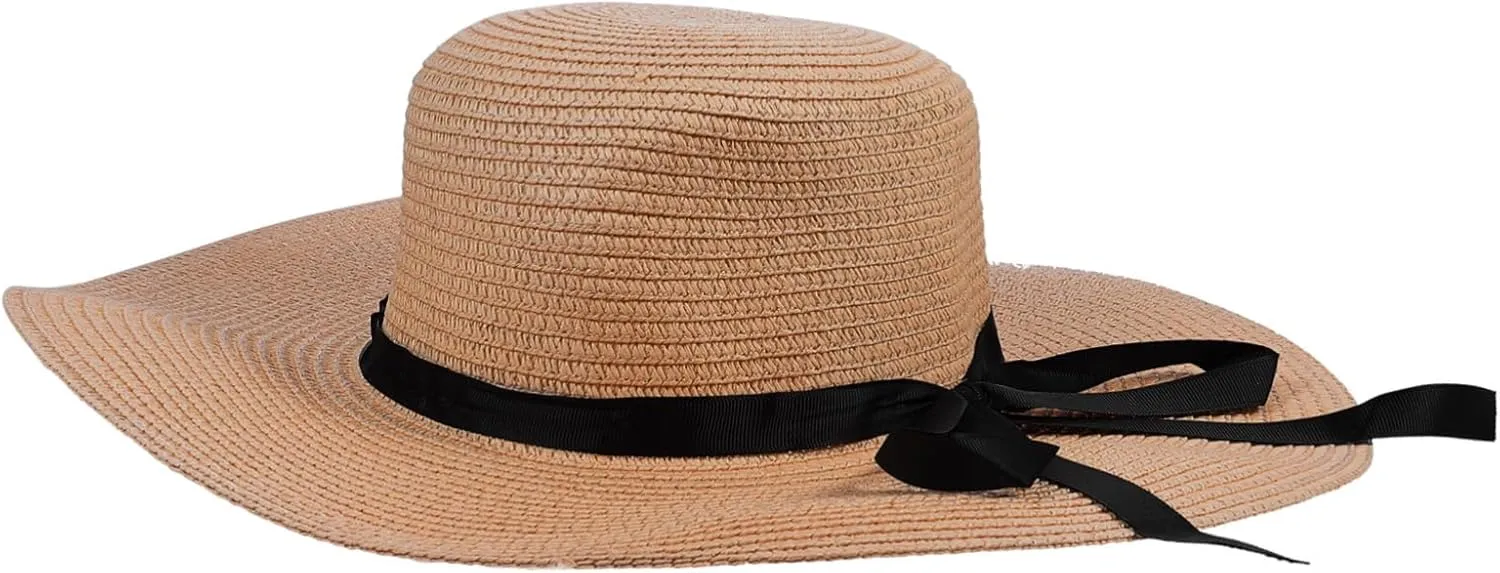 Straw Hat with Bow Straw Hat Sun Hat Caps for Women Sun Sunshade Hats for Women Sun Hat for Hat Can for
