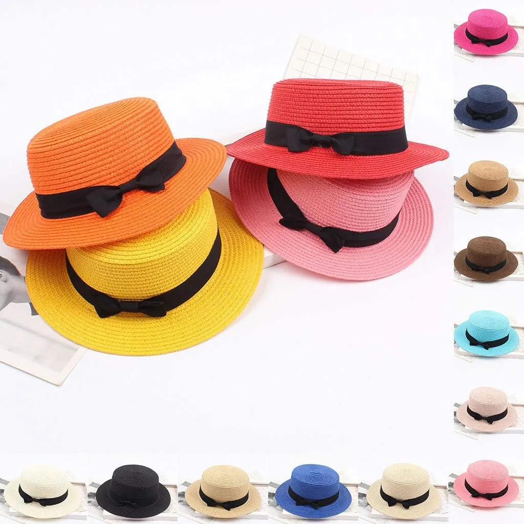 Sun Hats for Women Wide Brim 𝐒traw Beach Hat UV Protection Floppy Foldable Roll-Up Travel Summer Vacation UPF 50 